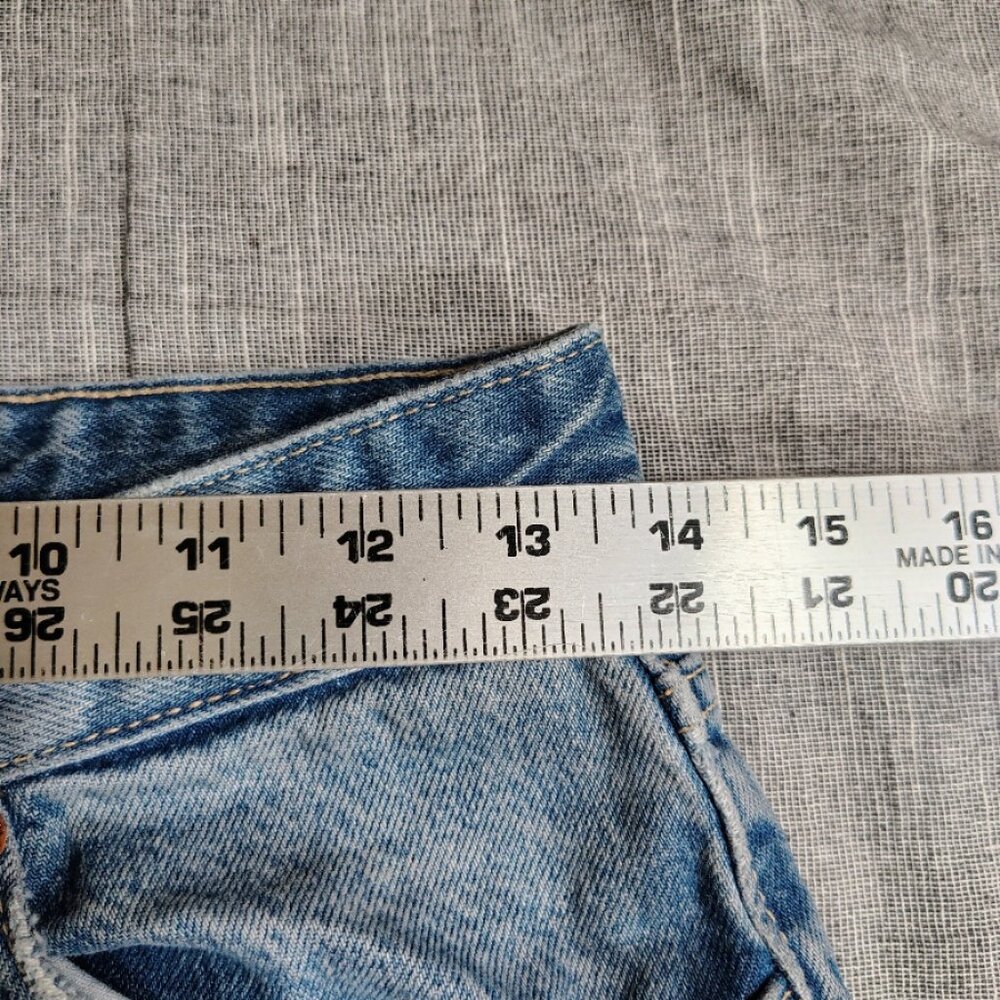Zara Blue Straight Leg Jeans - Picture 3 of 13